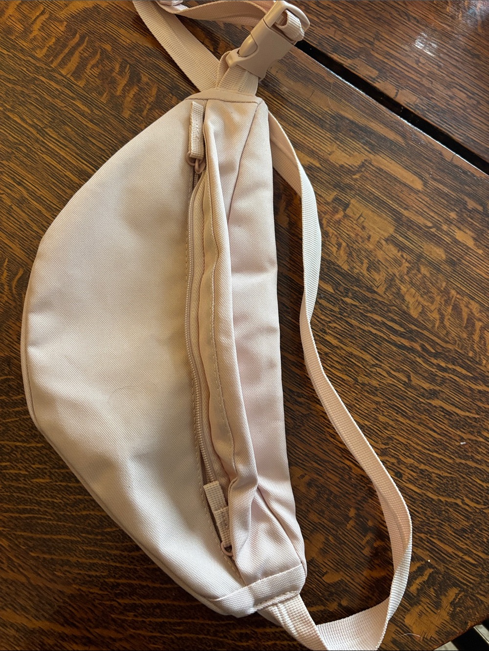 Neutral Cream Crossbody Sling Bag with Adjustable Strap